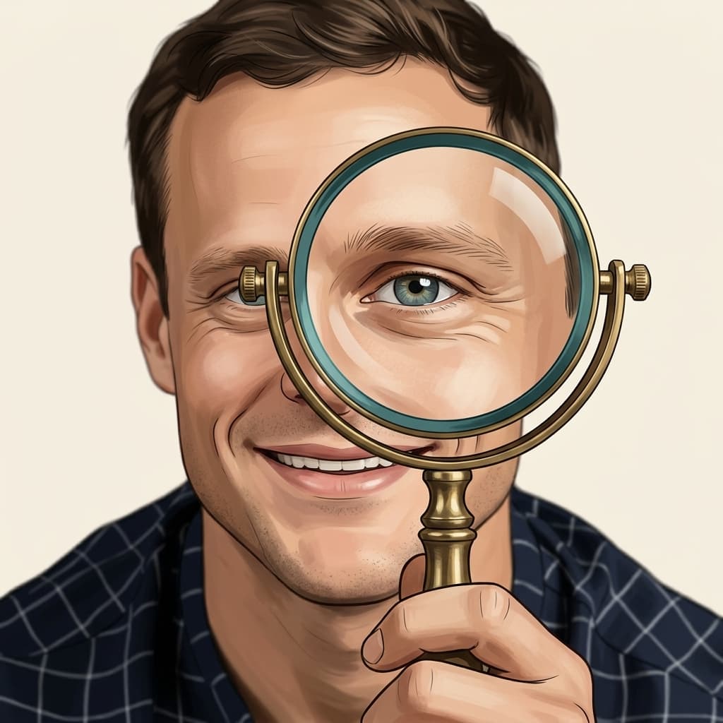 Detective Portrait — Editorial Illustration