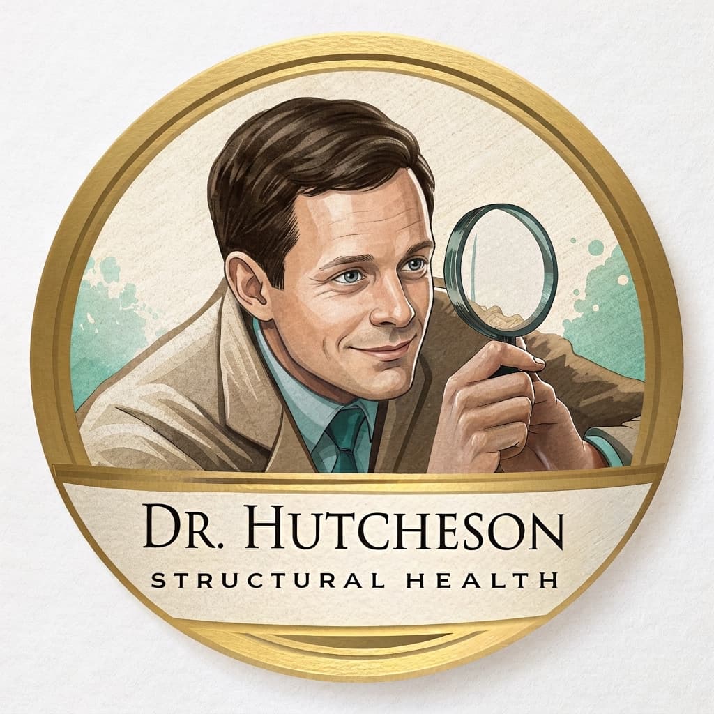 Structural Eye 7-H (Editorial Detective · Recraft Composition · Face Replaced)